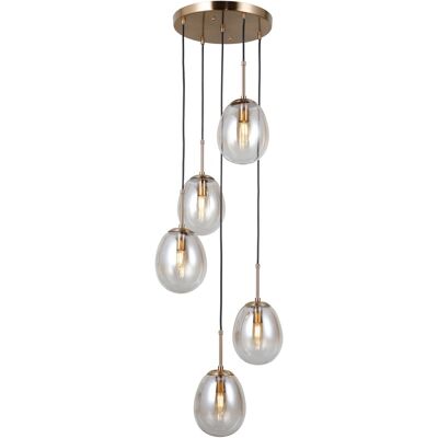 Italux PND-40825-5-GD závesné stropné svietidlo Meolo E14 Italux PND-40825-5-GD závesné stropné svietidlo Meolo E14