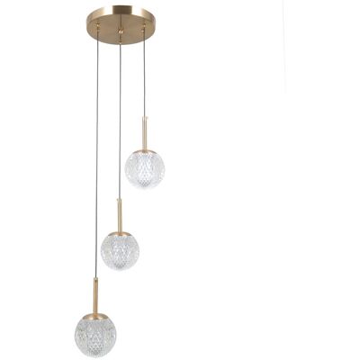 Italux PND-40827-3-HBR-CL závesné stropné svietidlo Padri 5W G9 zlatá číra Italux PND-40827-3-HBR-CL závesné stropné svietidlo Padri 5W G9 zlatá číra