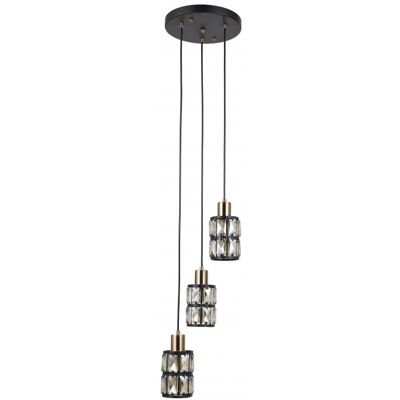 Italux PND-44236-3-BK-GD závesné stropné svietidlo Menfi 3x40W E27 Italux PND-44236-3-BK-GD závesné stropné svietidlo Menfi 3x40W E27