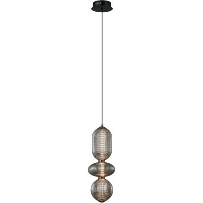 Italux PND-8545-3-AB-SG LED závesné stropné svietidlo Nico 15W integrovaný LED zdroj 363lm 3000K čierna dymová Italux PND-8545-3-AB-SG LED závesné stropné svietidlo Nico 15W integrovaný LED zdroj 363lm 3000K čierna dymová