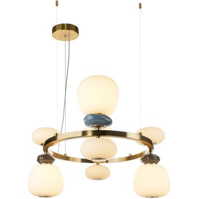 Italux PND-94981-4B-GD LED závesné stropné svietidlo Evans 33W integrovaný LED zdroj 3000K zlatá opálová Italux PND-94981-4B-GD LED závesné stropné svietidlo Evans 33W integrovaný LED zdroj 3000K zlatá opálová