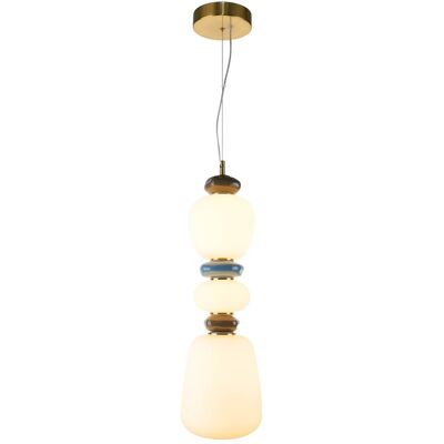 Italux PND-94981V-3A-GD LED závesné stropné svietidlo Evans 19W integrovaný LED zdroj 3000K zlatá opálová Italux PND-94981V-3A-GD LED závesné stropné svietidlo Evans 19W integrovaný LED zdroj 3000K zlatá opálová