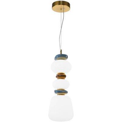 Italux PND-94981V-3B-GD LED závesné stropné svietidlo Evans 15W integrovaný LED zdroj 3000K zlatá opálová Italux PND-94981V-3B-GD LED závesné stropné svietidlo Evans 15W integrovaný LED zdroj 3000K zlatá opálová