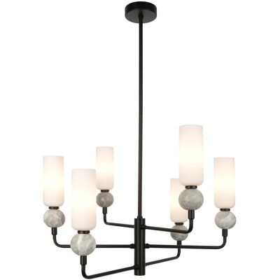 Italux PND-95331-6-BK závesné stropné svietidlo Santos G9 Italux PND-95331-6-BK závesné stropné svietidlo Santos G9
