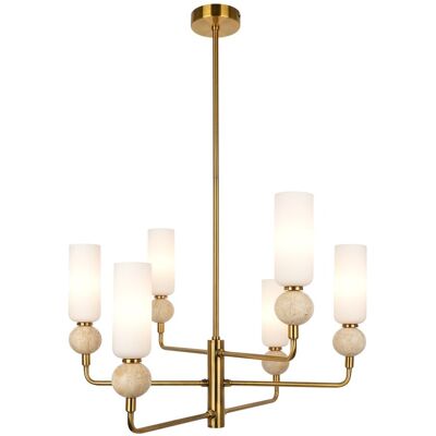 Italux PND-95331-6-BRSS závesné stropné svietidlo Santos G9 Italux PND-95331-6-BRSS závesné stropné svietidlo Santos G9