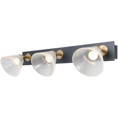 Italux WL-34393-3-BK-HBR LED bodové stropné svietidlo Orella 12W LED 750lm 3000K Italux WL-34393-3-BK-HBR LED bodové stropné svietidlo Orella 12W LED 750lm 3000K