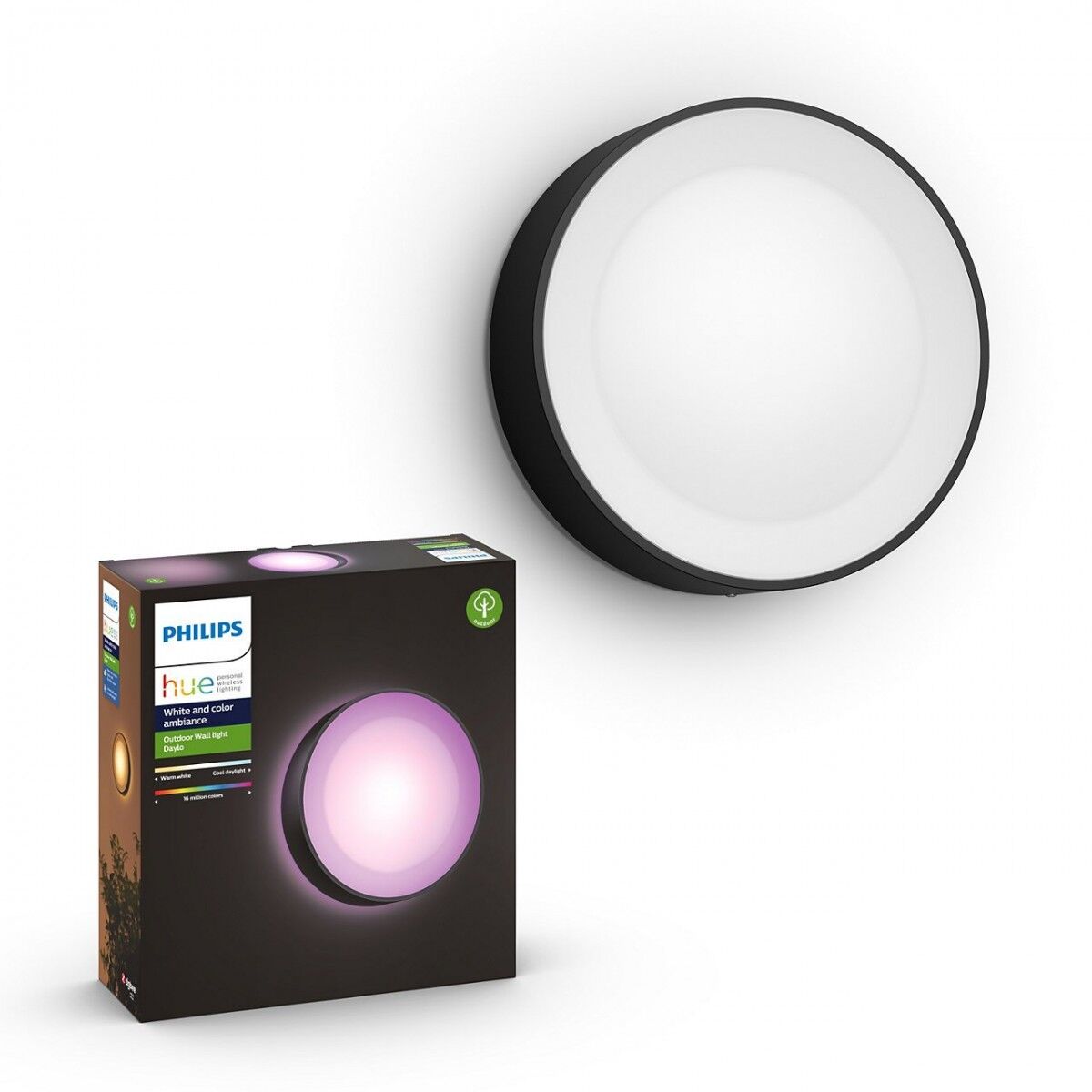 Philips Hue 17465/30 / P7 LED vonkajšie nástenné svietidlo Daylo 1x15W   RGB - White and Color Ambiance