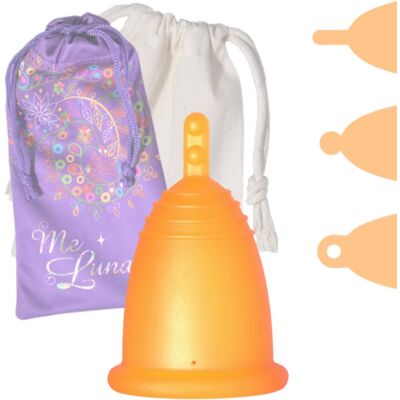 Menštruačný kalíšok Me Luna Classic S s guličkou oranžová (MELU001) Menštruačný kalíšok Me Luna Classic S s guličkou oranžová (MELU001)