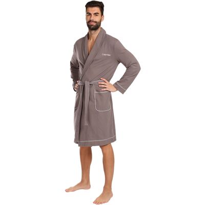 Pánsky župan Calvin Klein sivý (NM2504E-PA7) S/M Pánsky župan Calvin Klein sivý (NM2504E-PA7) S/M