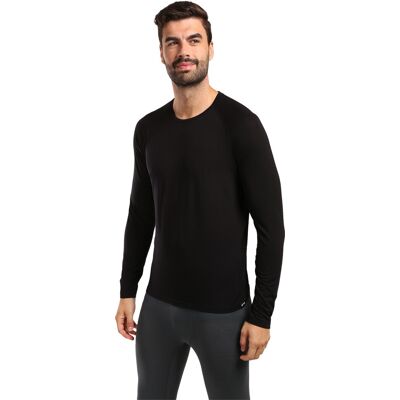 Pánske merino tričko Styx dlhý rukáv čierne (TDPT0960) XL Pánske merino tričko Styx dlhý rukáv čierne (TDPT0960) XL