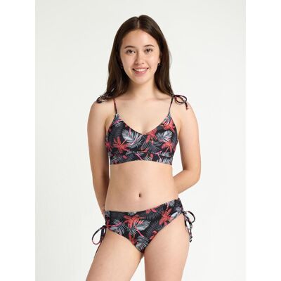 Dievčanské menštruačné plavky Modibodi Teen High Bikini Jungle Palm Black spodný diel (MODI4316JPB) 8-10 rokov Dievčanské menštruačné plavky Modibodi Teen High Bikini Jungle Palm Black spodný diel (MODI4316JPB) 8-10 rokov