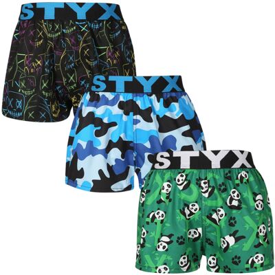 3PACK Detské trenky Styx art športová guma viacfarebné (3BJ18023) 4-5 let 3PACK Detské trenky Styx art športová guma viacfarebné (3BJ18023) 4-5 let
