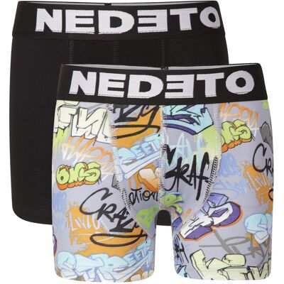 2PACK detské boxerky Nedeto viacfarebné (2NBDV3) 12-14 let 2PACK detské boxerky Nedeto viacfarebné (2NBDV3) 12-14 let