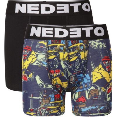 2PACK detské boxerky Nedeto viacfarebné (2NBDV5) 12-14 let 2PACK detské boxerky Nedeto viacfarebné (2NBDV5) 12-14 let