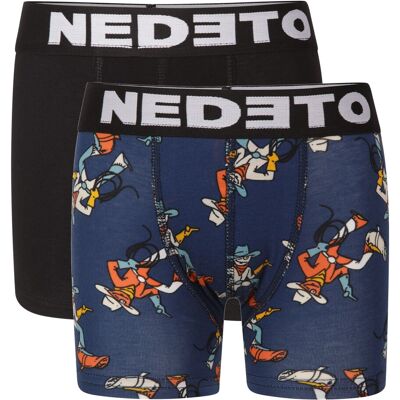 2PACK detské boxerky Nedeto viacfarebné (2NBDV7) 12-14 let 2PACK detské boxerky Nedeto viacfarebné (2NBDV7) 12-14 let