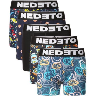 5PACK detské boxerky Nedeto viacfarebné (5NBDV3) 12-14 let 5PACK detské boxerky Nedeto viacfarebné (5NBDV3) 12-14 let