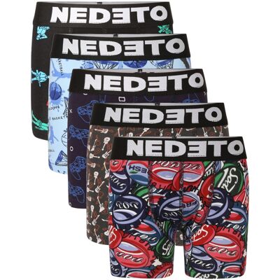 5PACK detské boxerky Nedeto viacfarebné (5NBDV4) 12-14 let 5PACK detské boxerky Nedeto viacfarebné (5NBDV4) 12-14 let
