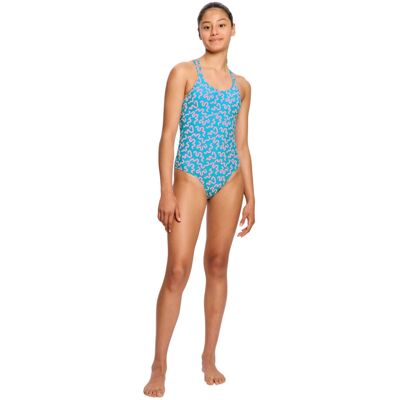 Dievčenské menštruačné plavky Modibodi Splice One Piece Super Wavy Blue jednodielne (DMPMSOPSWB) 10-12 rokov Dievčenské menštruačné plavky Modibodi Splice One Piece Super Wavy Blue jednodielne (DMPMSOPSWB) 10-12 rokov