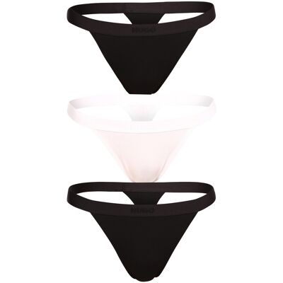 3PACK dámske tangá HUGO viacfarebná (50496893 121) XXL 3PACK dámske tangá HUGO viacfarebná (50496893 121) XXL