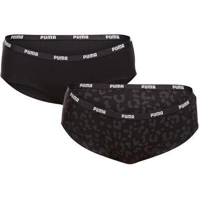 2PACK dámske nohavičky Puma čierné (701226222 001) S 2PACK dámske nohavičky Puma čierné (701226222 001) S