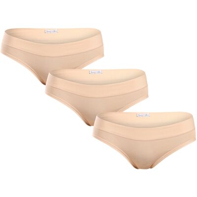 3PACK dámske nohavičky Lovelygirl béžové (4999-nude) XL 3PACK dámske nohavičky Lovelygirl béžové (4999-nude) XL