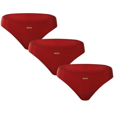 3PACK dámske nohavičky BOSS červené (50527245 610) L 3PACK dámske nohavičky BOSS červené (50527245 610) L