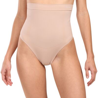 Dámske sťahovacia tangá Calvin Klein béžové (QF8116-7NS) S Dámske sťahovacia tangá Calvin Klein béžové (QF8116-7NS) S