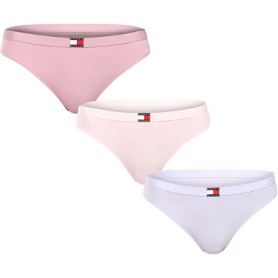 3PACK dámske tangá Tommy Hilfiger viacfarebná (UW0UW06139 05F) S 3PACK dámske tangá Tommy Hilfiger viacfarebná (UW0UW06139 05F) S