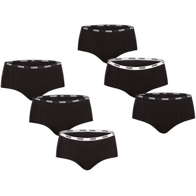 6PACK dámske nohavičky Puma čierne (701218848 001) S 6PACK dámske nohavičky Puma čierne (701218848 001) S