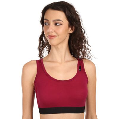 Dámska podprsenka Sensor Active merino červená (17200025) M Dámska podprsenka Sensor Active merino červená (17200025) M