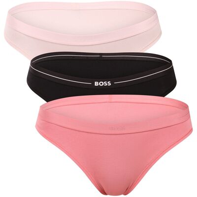 3PACK dámske nohavičky BOSS viacfarebné (50510016 968) XXL 3PACK dámske nohavičky BOSS viacfarebné (50510016 968) XXL