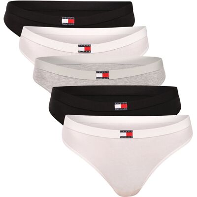 5PACK dámske tangá Tommy Hilfiger viacfarebná (UW0UW05642 0UB) S 5PACK dámske tangá Tommy Hilfiger viacfarebná (UW0UW05642 0UB) S