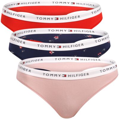 3PACK dámske tangá Tommy Hilfiger viacfarebná (UW0UW05530 0SN) XS 3PACK dámske tangá Tommy Hilfiger viacfarebná (UW0UW05530 0SN) XS