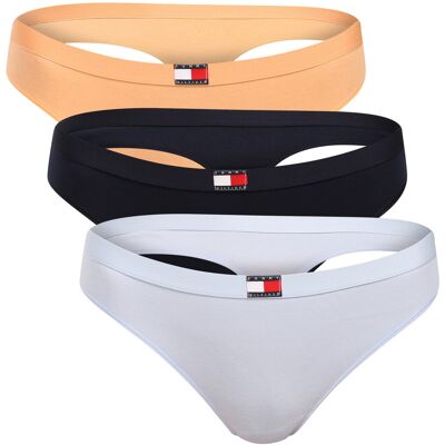 3PACK dámske tangá Tommy Hilfiger viacfarebná (UW0UW06139 0VK) S 3PACK dámske tangá Tommy Hilfiger viacfarebná (UW0UW06139 0VK) S