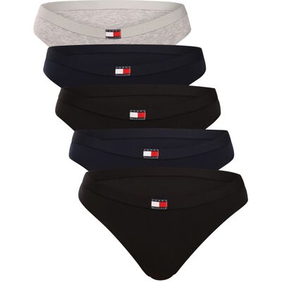 5PACK dámske tangá Tommy Hilfiger viacfarebná (UW0UW05642 0R1) M 5PACK dámske tangá Tommy Hilfiger viacfarebná (UW0UW05642 0R1) M