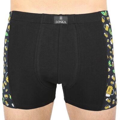 Pánske boxerky Lonka čierne (Kamil pivo malé) M Pánske boxerky Lonka čierne (Kamil pivo malé) M