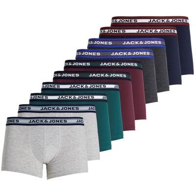 10PACK pánske boxerky Jack and Jones viacfarebné (12189937) M 10PACK pánske boxerky Jack and Jones viacfarebné (12189937) M