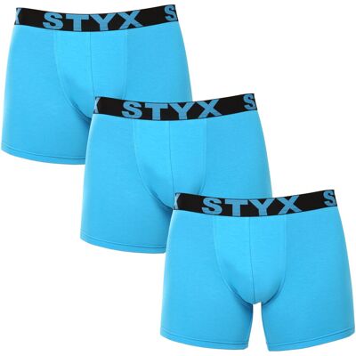 3PACK pánske boxerky Styx long športová guma svetlo modré (3U1169) XL 3PACK pánske boxerky Styx long športová guma svetlo modré (3U1169) XL