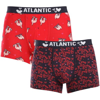 2PACK pánske boxerky Atlantic viacfarebné (2GMH-018) M 2PACK pánske boxerky Atlantic viacfarebné (2GMH-018) M