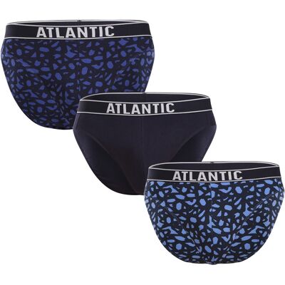 3PACK pánske slipy Atlantic viacfarebné (3MP-151) S 3PACK pánske slipy Atlantic viacfarebné (3MP-151) S