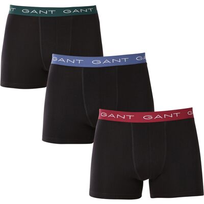 3PACK pánske boxerky Gant čierné (902433004-005) L 3PACK pánske boxerky Gant čierné (902433004-005) L