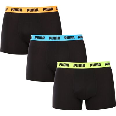 3PACK pánske boxerky Puma čierné (701226820 006) XL 3PACK pánske boxerky Puma čierné (701226820 006) XL