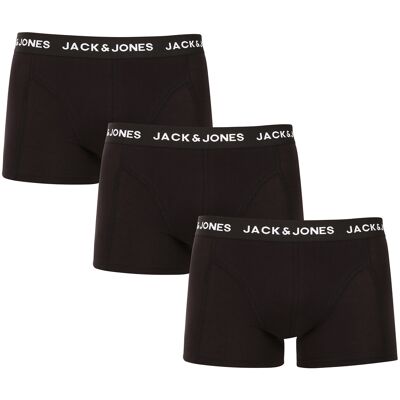 3PACK pánske boxerky Jack and Jones čierne (12171944) M 3PACK pánske boxerky Jack and Jones čierne (12171944) M