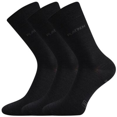 3PACK ponožky Lonka vysoké čierné (Dewool) S 3PACK ponožky Lonka vysoké čierné (Dewool) S