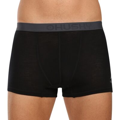 Pánske boxerky HUSKY MEX merino čierné (HT0-0815) S Pánske boxerky HUSKY MEX merino čierné (HT0-0815) S