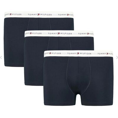 3PACK pánske boxerky Tommy Hilfiger tmavo modré nadrozmer (UM0UM03897 0WG) 5XL 3PACK pánske boxerky Tommy Hilfiger tmavo modré nadrozmer (UM0UM03897 0WG) 5XL