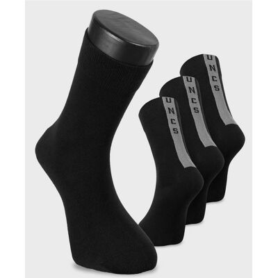 3PACK pánske ponožky UNCS BAXTER čierné (25Z099PPON) S 3PACK pánske ponožky UNCS BAXTER čierné (25Z099PPON) S
