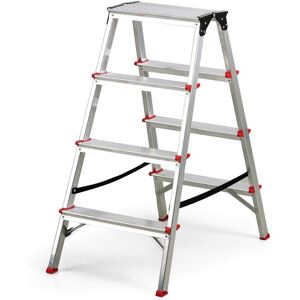 B2B Partner Hliníkové obojstranné schodíky VENBOS, 2x4 stupne, 870 mm B2B Partner Hliníkové obojstranné schodíky VENBOS, 2x4 stupne, 870 mm