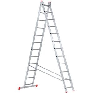 B2B Partner Hliníkový dvojdielny výsuvný rebrík VENBOS HOBBY, 2x12 priečok, 5,62 m B2B Partner Hliníkový dvojdielny výsuvný rebrík VENBOS HOBBY, 2x12 priečok, 5,62 m