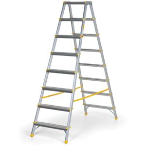 B2B Partner Obojstranné hliníkové schodíky ALVE EUROSTYL, 2x8 stupňov, výška 1,67 m B2B Partner Obojstranné hliníkové schodíky ALVE EUROSTYL, 2x8 stupňov, výška 1,67 m